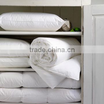 wholesale cooling hotel white plain goose feather down quilt bedding set