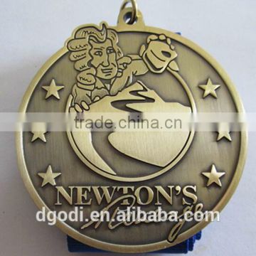 antique metal medal, running sport medal