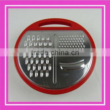Round Vegetable Grater Stainless Steel Grater With Plastic Container