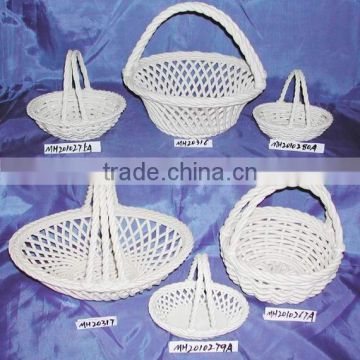ceramic basket white-baskets for sale