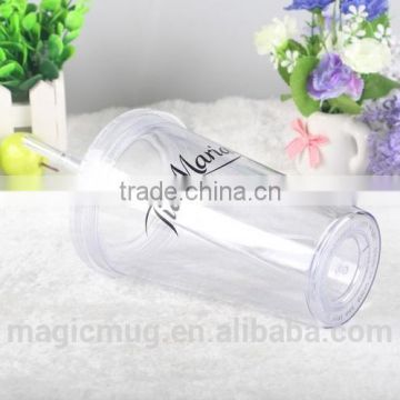 China factory directly wholesale Bpa free double wall plastic cup