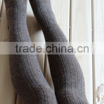 Lady merino wool full terry knee high socks
