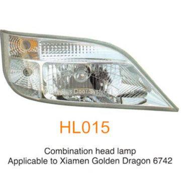 Golden Dragon Higer King Long 6742 bus head lamp,bus front light(HL015)