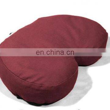 New U shape 100% cotton cover buckwheat filling meditation cushion
