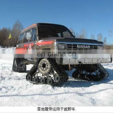 Rubber track assembly for snowtruck