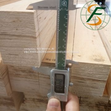 poplar wooden LVL board for wooden slat made by fushi wood factory