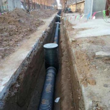Anti Aging Set At The Turning Of Pipeline Plastic Drainage Inspection Well