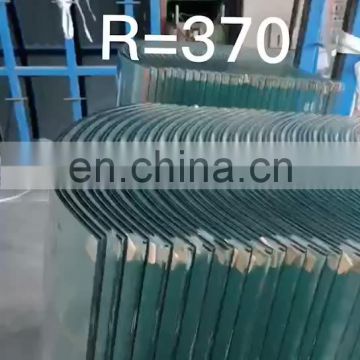Comercial building glass price tempered curved glass curtain wall low iron laminated toughened glass