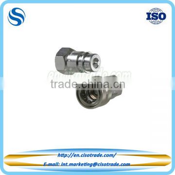 ISO 5675 female threaded hydraulic quick coupling poppet valving design, quick connect couplers