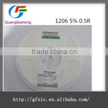 Hot sale Electronic components 1206 5% 0.5R