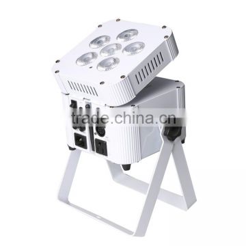 Music concern light 6pcs 6in1 RGBWA UV led Par light with battery and wireless dmx for decoration