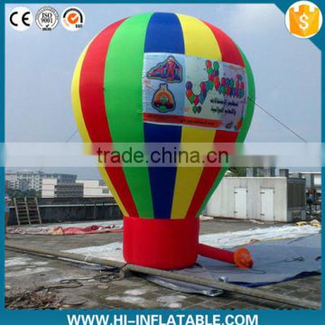 Rainbow inflatable ground balloon for exhibition, advertising ground inflatable balloons