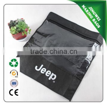Non woven bags with PVC windows for woman clothing spring 2016
