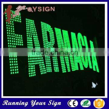 Eye catching punching holes exposed outdoor large led letters