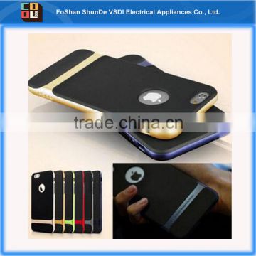 Luxury Magnetic Flip Cover Stand Wallet PU Leather Silicone Bumper Cell Phone Case For Apple iPhone6&iPhone6 Plus