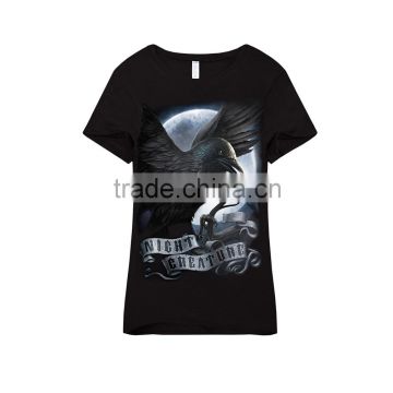 customized spandex slim fitted tee for girls with small sizes