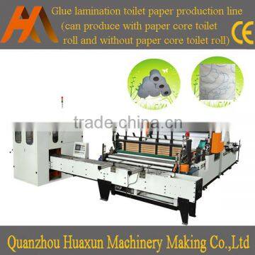 Automatic perforating paper roll equipment embossed rewinding toilet tissue machinery