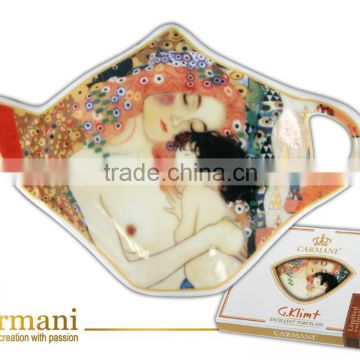 CARMANI Tea bag holder with GUSTAV KLIMT art