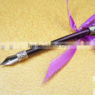 2014 Promotional Elegant Box Packing Purple Feather Pen Set