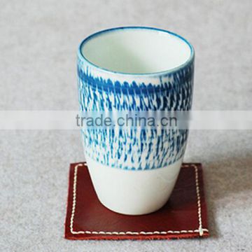 China Supplier New Arrival Square Leather Coaster