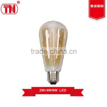 New type 600lm 800lm 1000lm st64 led bulb 5w 6w 8w filament led