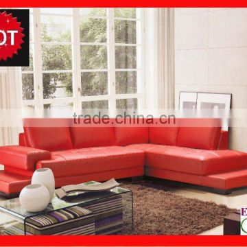 modern design living room furniture leather sectional sofa