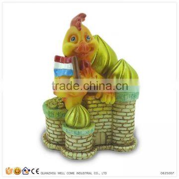 New Product on the Russian Market Resin Rooster Figurines