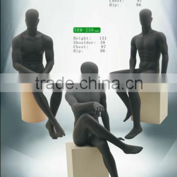 2014 new male mannequin with matt black color