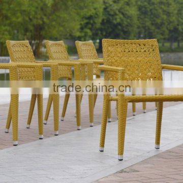Hot sale outdoor furniture aluminum rattan dining chair