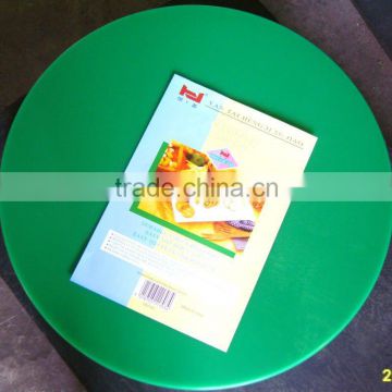 Layered green LDPE plastic cutting board