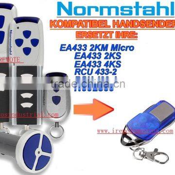 For NORMSTAHL remote EA433 2KM Micro,EA433 2KS,EA433 4KS,RCU 433-2,RCU 433-4,NOO2800 universal remote control replacement