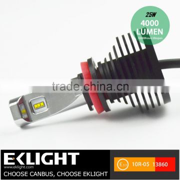 EK New Design Fanless Highest LUX 9v-32v Car LED Headlight Kit h4 9004 9007 h13 Hi Low LED Super Bright 4000k