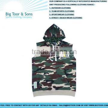 Forest Camo Sleeveless Hoodies