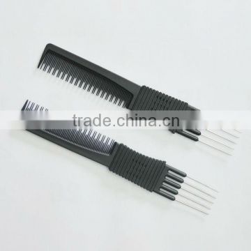top quality carbon metal tail hair comb