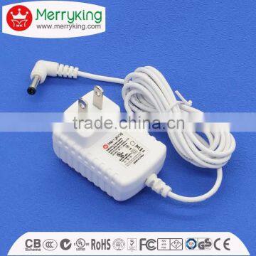 Wall mount US plug 110 volt ac power adapter 15V800mA DOE VI Shenzhen adapter 12W free samples