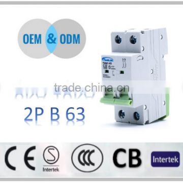 professional manufactures top sell house miniature circuit breaker curve b MCB