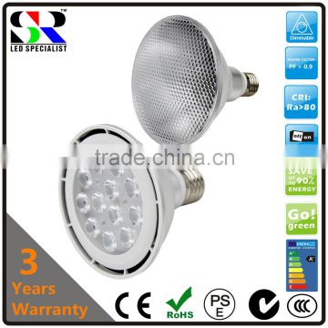 dimmable PAR30 E26 E27 spot light bulb ce rohs pse certificate high power high bright efficiency PAR30