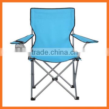 Adult camping folding festival chair with arms and cup holder