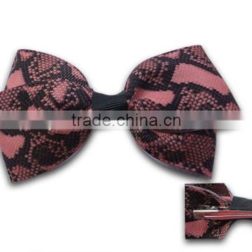 beautiful printed ribbon butterfly tie barrette
