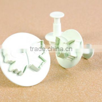3pcs butterfly shape middle size plunger cutter