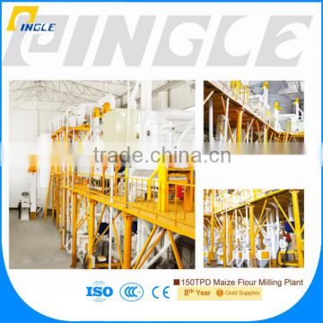 Wholesale From China Pingle 150t/24H Complete Set Maize Flour Mill Plant