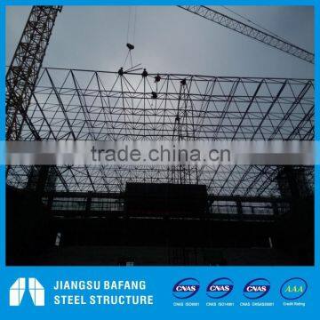 Stadium by space frame structure roofing