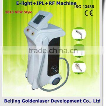 2013 New design E-light+IPL+RF machine tattooing Beauty machine iron cosmetological set mould