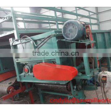 Double roller slot wood debarking machine for sale