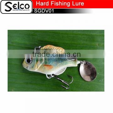China Artifical plastic fishing vibe with blade 2.5"