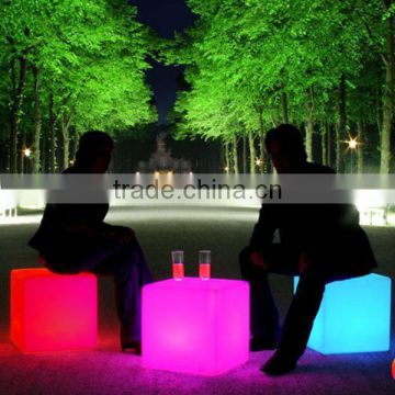 LED furniture and furnishing-small seat, LED cube stool