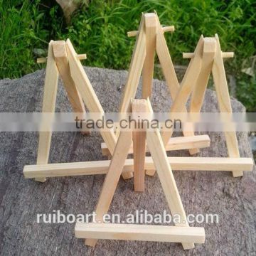 Small wooden easel for canvas painting