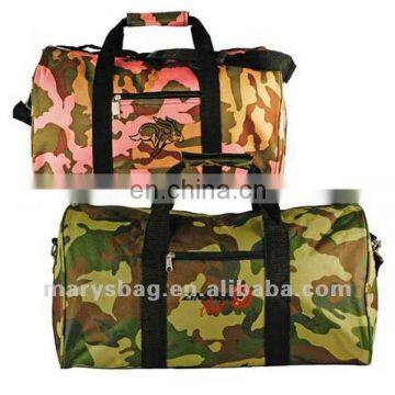 18" Camo Duffel with PE Board and Metal Hardware