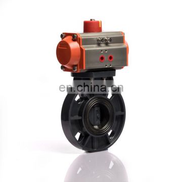 DN25~DN200 Size PVC Material Flanged Butterfly Valve