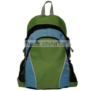 promotional green backpack for student